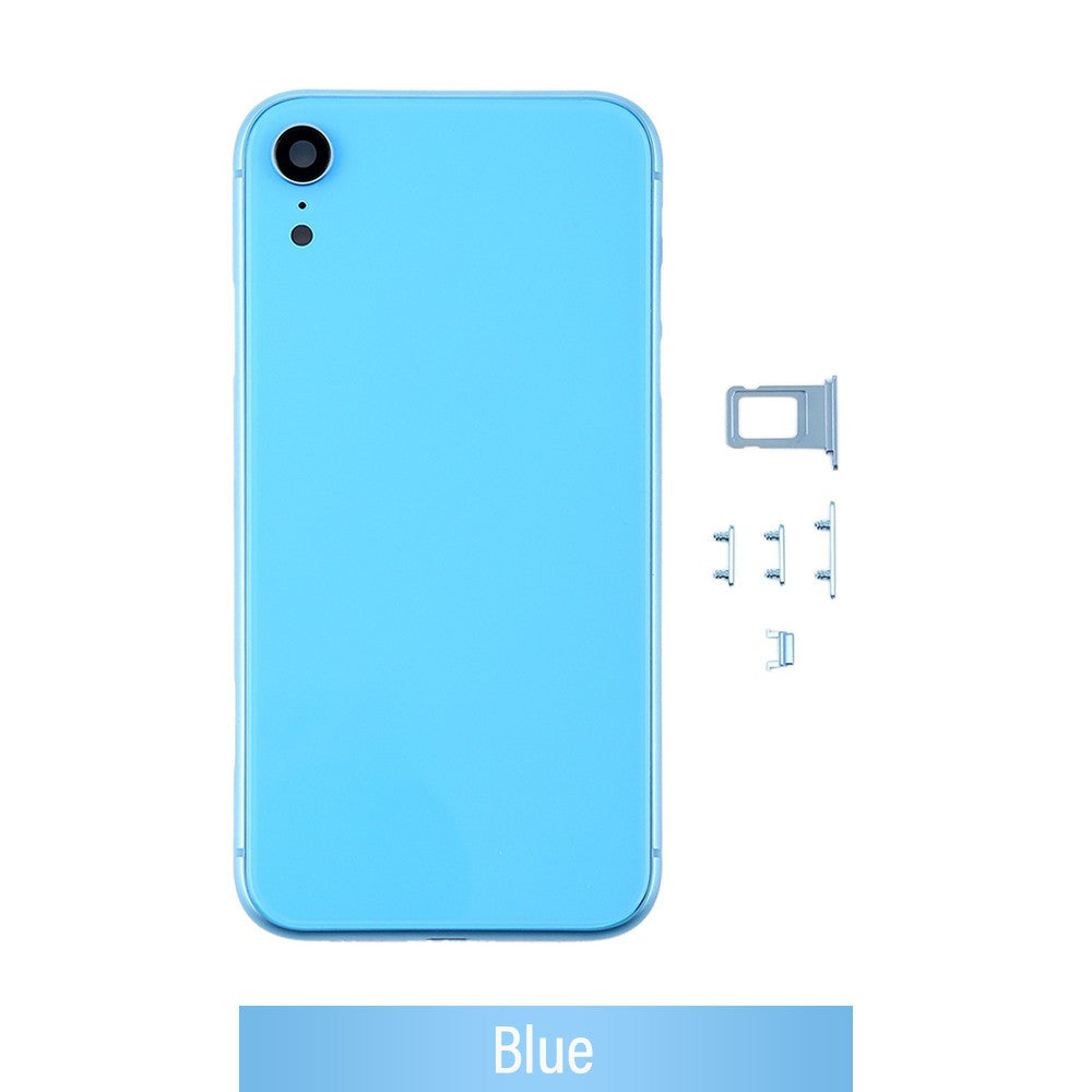 Rear Housing for iPhone XR (NO LOGO)-Blue Rear Housing for iPhone XR (NO LOGO)-Blue